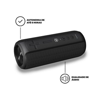 Caixa de Som Bluetooth Atomic TWS - 20w - 360º - iPX7- Gshield