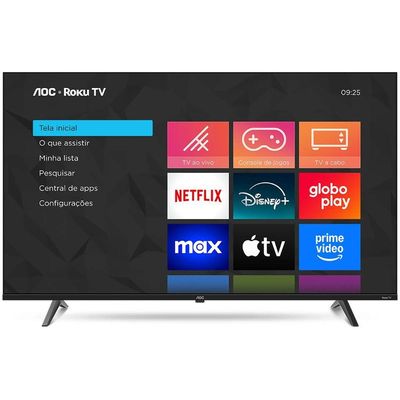 Smart AOC DLED 50 4k WI-FI Roku 50U7045/78G