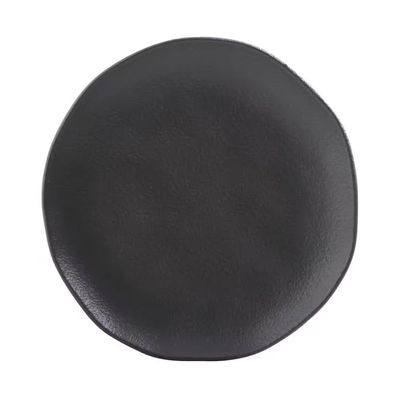 Conjunto de Pratos de Sobremesa Ovais Porto Brasil Orgânico Preto Matte 22,5cm 6 peças n/a