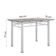 Conjunto De Mesa Sala De Jantar Leia Com 6 Cadeiras Tubular Granito 1,40m Artefamol Branco / Preto