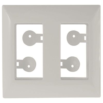 Placa Para Móvel 2 Postos Aria Branca - 57203035 - Tramontina Placa Para Movel 2 Postos Aria Branca Tramontina