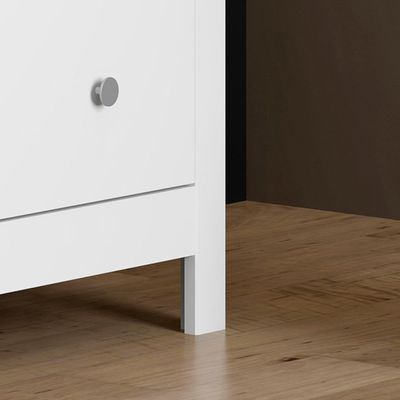 Cômoda 6 Gavetas Branca em MDF 145x40x72 cm Ditália