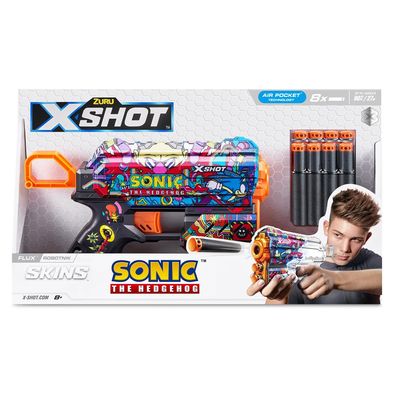 Lançador de Dardos X-Shot - Skins Flux Sonic - Robotnik