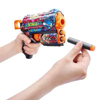 Lançador de Dardos X-Shot - Skins Flux Sonic - Robotnik