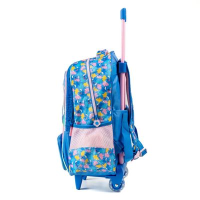 Mochila de Rodinha Infantil Stitch Azul U / Azul