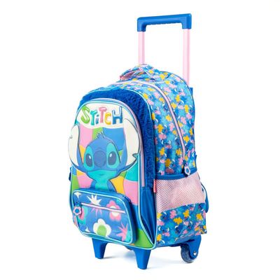 Mochila de Rodinha Infantil Stitch Azul U / Azul