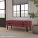Banco Estofado Viena 1,20m Suede Bordo - Inova Decorações