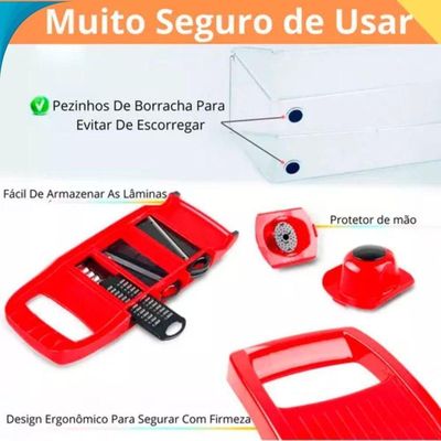 Ralador De Queijo E Vegetais 5 Em 1 Inox