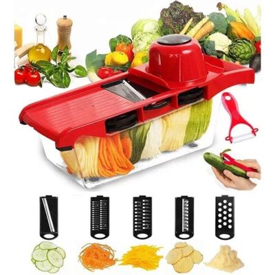 Ralador De Queijo E Vegetais 5 Em 1 Inox