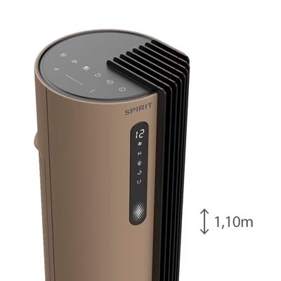 Ventilador de Torre 110cm Spirit Esterilizador com 12 velocidades, Controle Remoto e Timer de até 12 horas Cobre