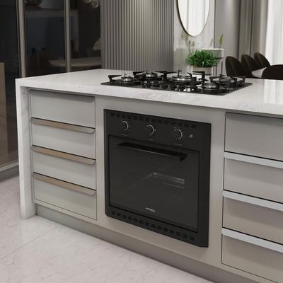 Forno Elétrico de Embutir Nardelli 60 litros Preto / 110v