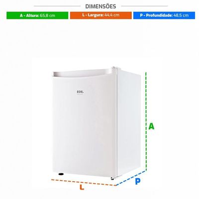 Frigobar Mini Refrigerador 71L EFB81 Branco 110V