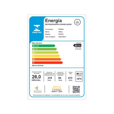 Geladeira 413L Philco Eco Inverter Duplex Inox PRF501TI 220V