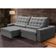 Sofá Retrátil Reclinável Para Sala 4 Lugares 290cm Nebrasca F04 Veludo Cinza Claro - Lyam Decor