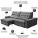 Sofá Retrátil Reclinável Para Sala 4 Lugares 290cm Nebrasca F04 Veludo Cinza Claro - Lyam Decor
