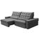 Sofá Retrátil Reclinável Para Sala 4 Lugares 290cm Nebrasca F04 Veludo Cinza Claro - Lyam Decor