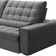 Sofá Retrátil Reclinável Para Sala 4 Lugares 290cm Nebrasca F04 Veludo Cinza Claro - Lyam Decor