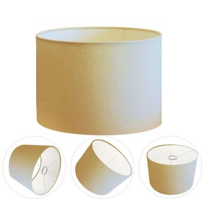 Cúpula Abajur Cilíndrica Cp-7021 ø45x25cm Algodão Crú