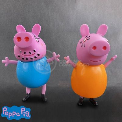Kit 4 Bonecos Familia Peppa Pig