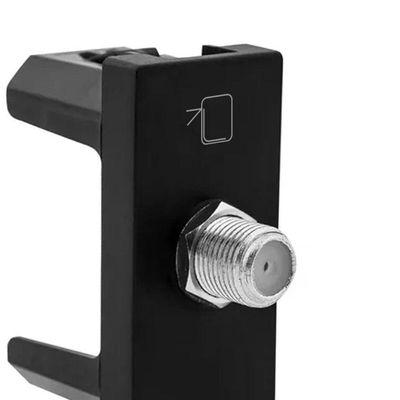 Tomada Antena Tipo F 1m Preta 615030pt