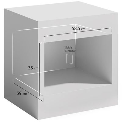 Forno Elétrico De Embutir Digital Mueller 50 Litros Espelhado MFE50L 110V