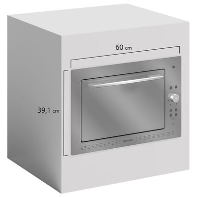 Forno Elétrico De Embutir Digital Mueller 50 Litros Espelhado MFE50L 110V