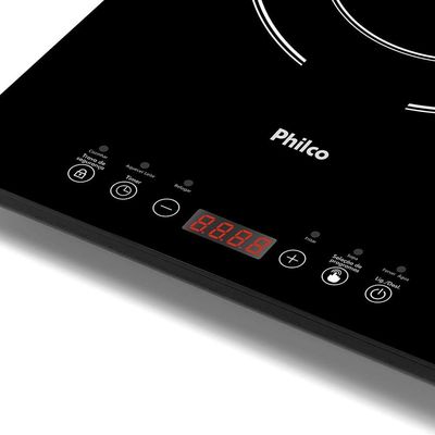 Cooktop Indução Portátil Philco PCT10A Painel Preto 220V
