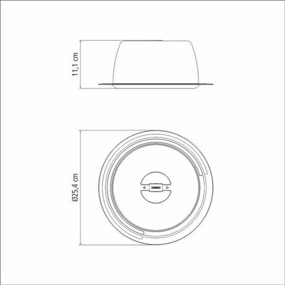 Porta-queijo Tramontina Ciclo Em Aço Inox 25cm