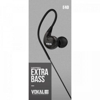 Fone De Ouvido E40 In Ear Preto Vokal