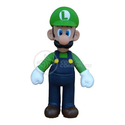 Boneco Luigi Grande Super Size 23Cm - Super Mario