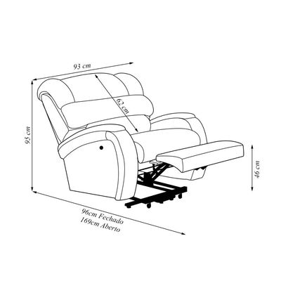 Poltrona do Papai Sala de Cinema Reclinável Kylie Glider Manual Giratória Massagem USB PU Verde Musgo G23