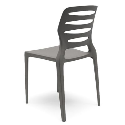 Kit 02 Cadeiras Para Cozinha Área Gourmet Jardim Empilhável Larsen P03 Basalto - Lyam Decor