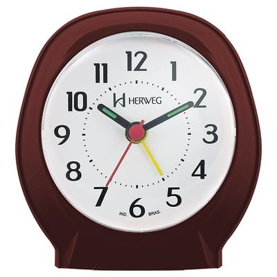 Despertador Quartz Herweg Ref: 2634-304 Marrom