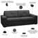 Sofá 3 Lugares Para Sala de Estar Living 205cm Vienne L06 Couro Preto - Lyam Decor