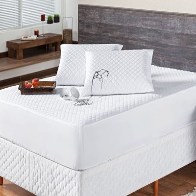 Protetor de Colchão Impermeável Matelado Solteiro Branco Enxovais Aquarela