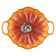PANELA ABÓBORA LE CREUSET REDONDA EM FERRO FUNDIDO 24CM LARANJA MARRONIER 21238243502430
