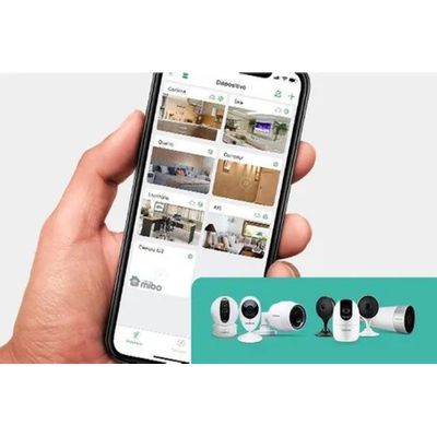 Kit Câmera 2 Interna 2 Externa Mibo C/ Cartão 32gb Intelbras