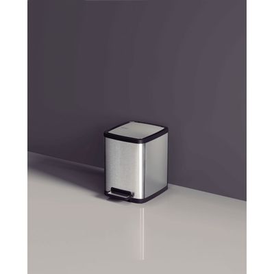 LIXEIRA TRAMONTINA OCTO AÇO INOX COM BALDE REMOVíVEL E PEDAL 10L 94544/410