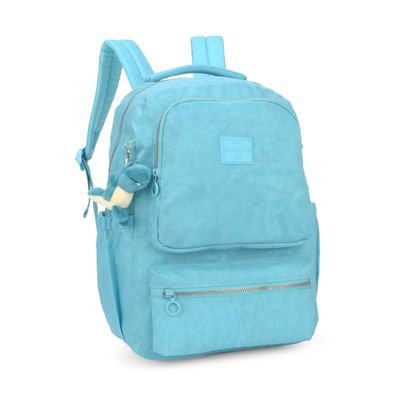 Mochila Juvenil Notebook Crinkle Up4You Luxcel MJ48985UP Turquesa