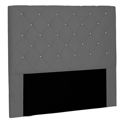 Cabeceira Decorativa Queen Size 1,60M Tàzio Suede Cinza - Gran Belo