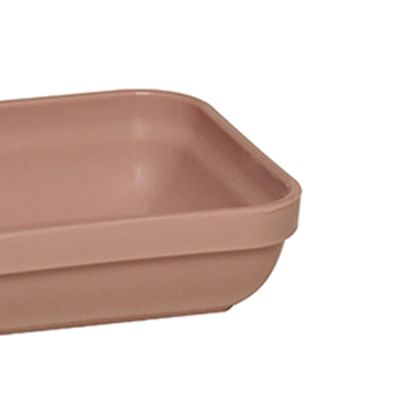 Travessa Cheff Quadrada 250ml Rose em Polipropileno