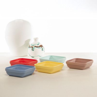 Travessa Cheff Quadrada 250ml Rose em Polipropileno