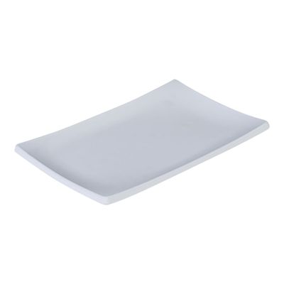Prato Oriental Retangular 14x20 Branco em Polipropileno