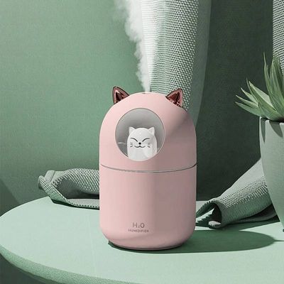 Umidificador Aromatizador Difusor Infantil Gatinho 300ml RGB