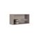 Armário Aéreo De Cozinha Essence 80cm Fendi E Gris Com 1 Porta Itatiaia