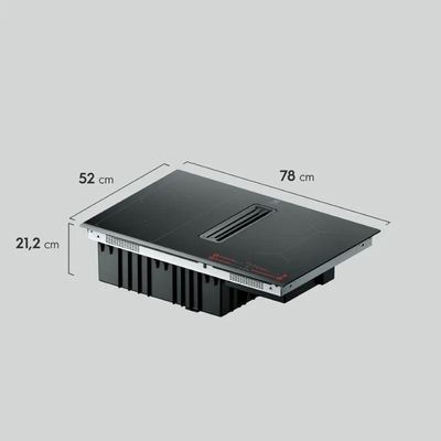 Cooktop De Indução 2 Em 1 Com Coifa Integrada Electrolux Expert IE8CH 220V