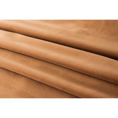 Cabeceira Queen Curva Luxo 160x60 Veludo Terracota - Tachas Fumê