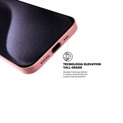 Capa para iPhone 15 Pro - Silicon Premium Rosa - Gshield