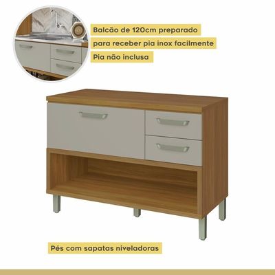 Cozinha 2 Peças 100% Mdf Princesa Nesher