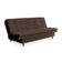 Sofá-Cama Casal 3 Lugares Mirage Veludo Café
